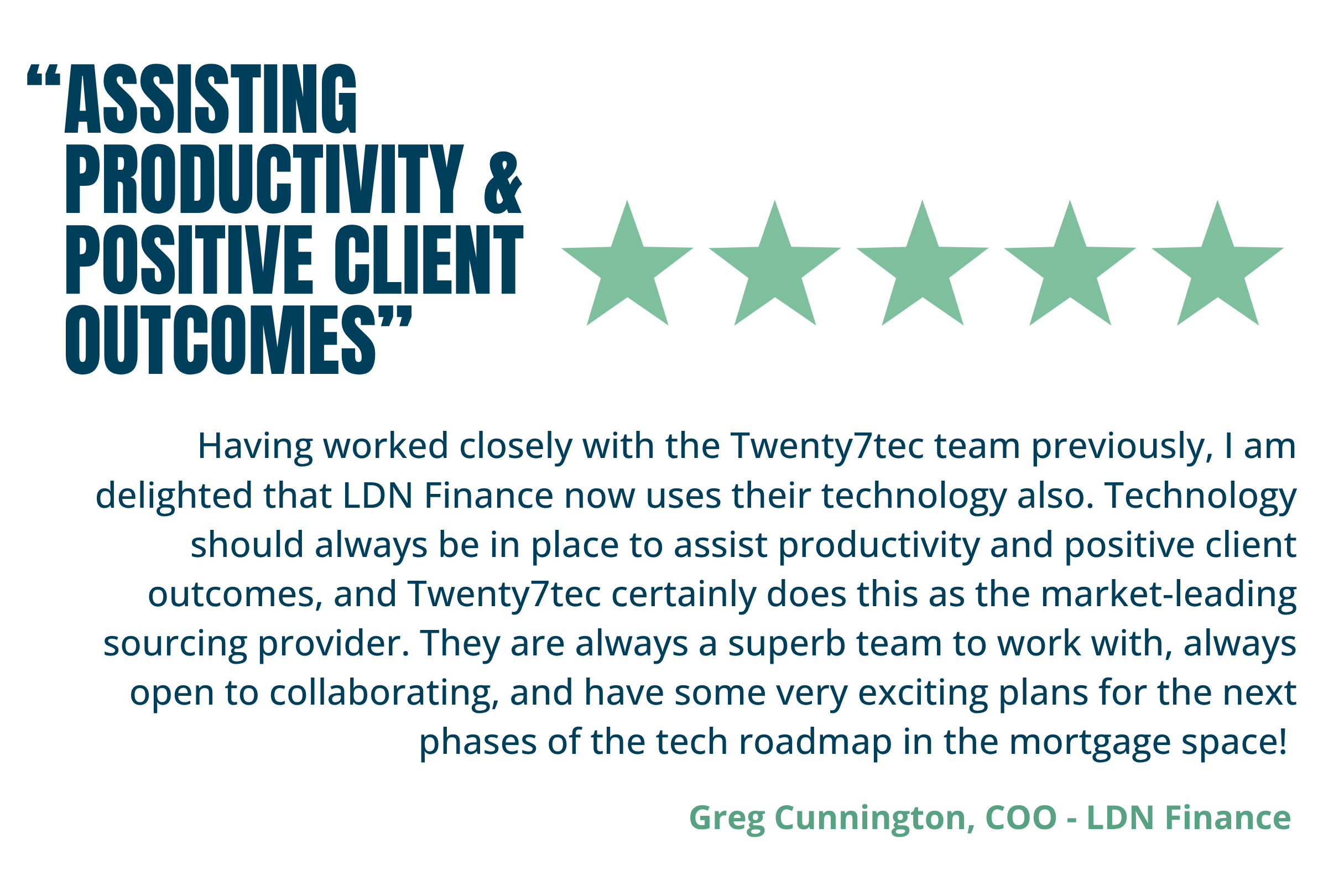 Greg Cunnington testimonial