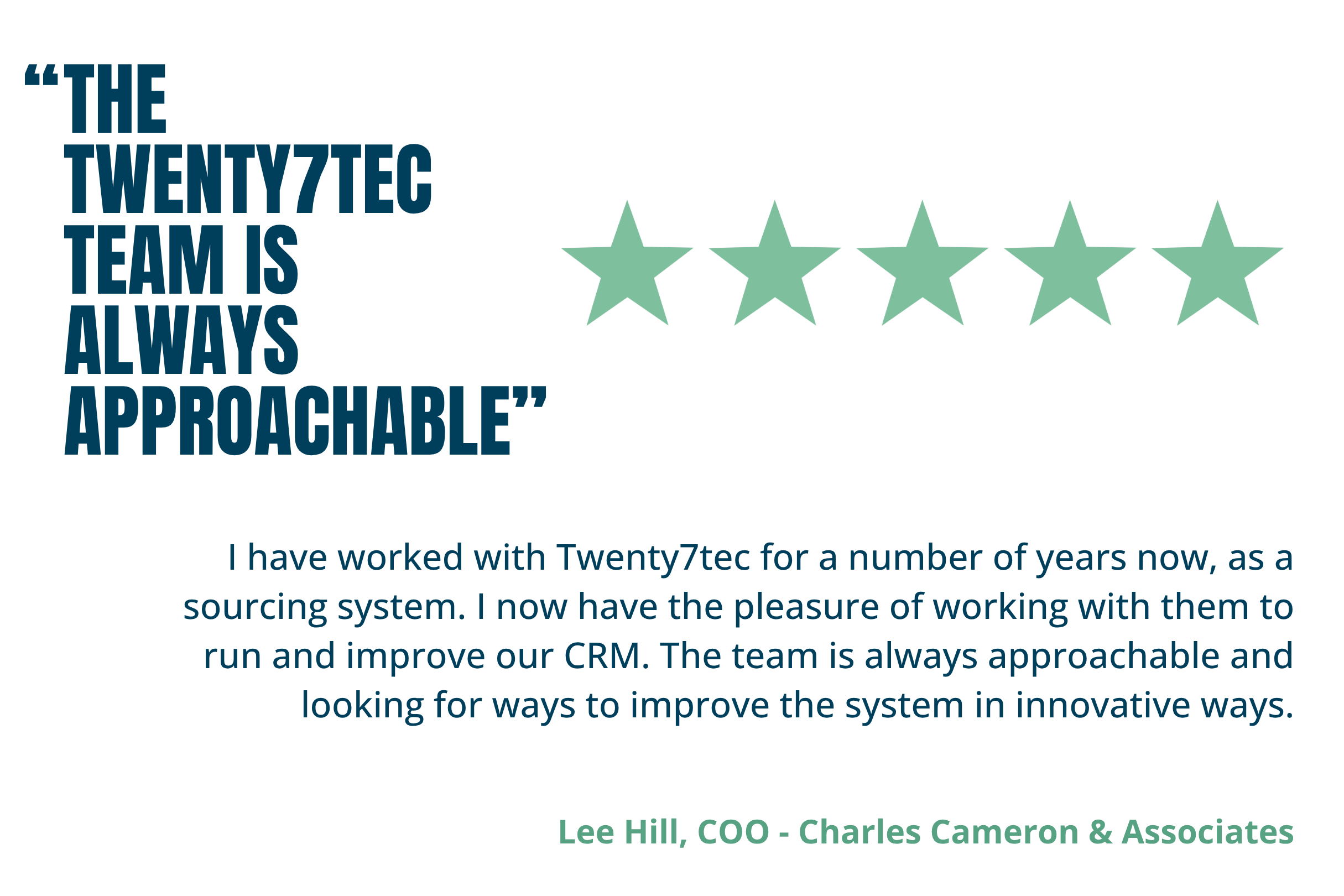 Lee Hill testimonial