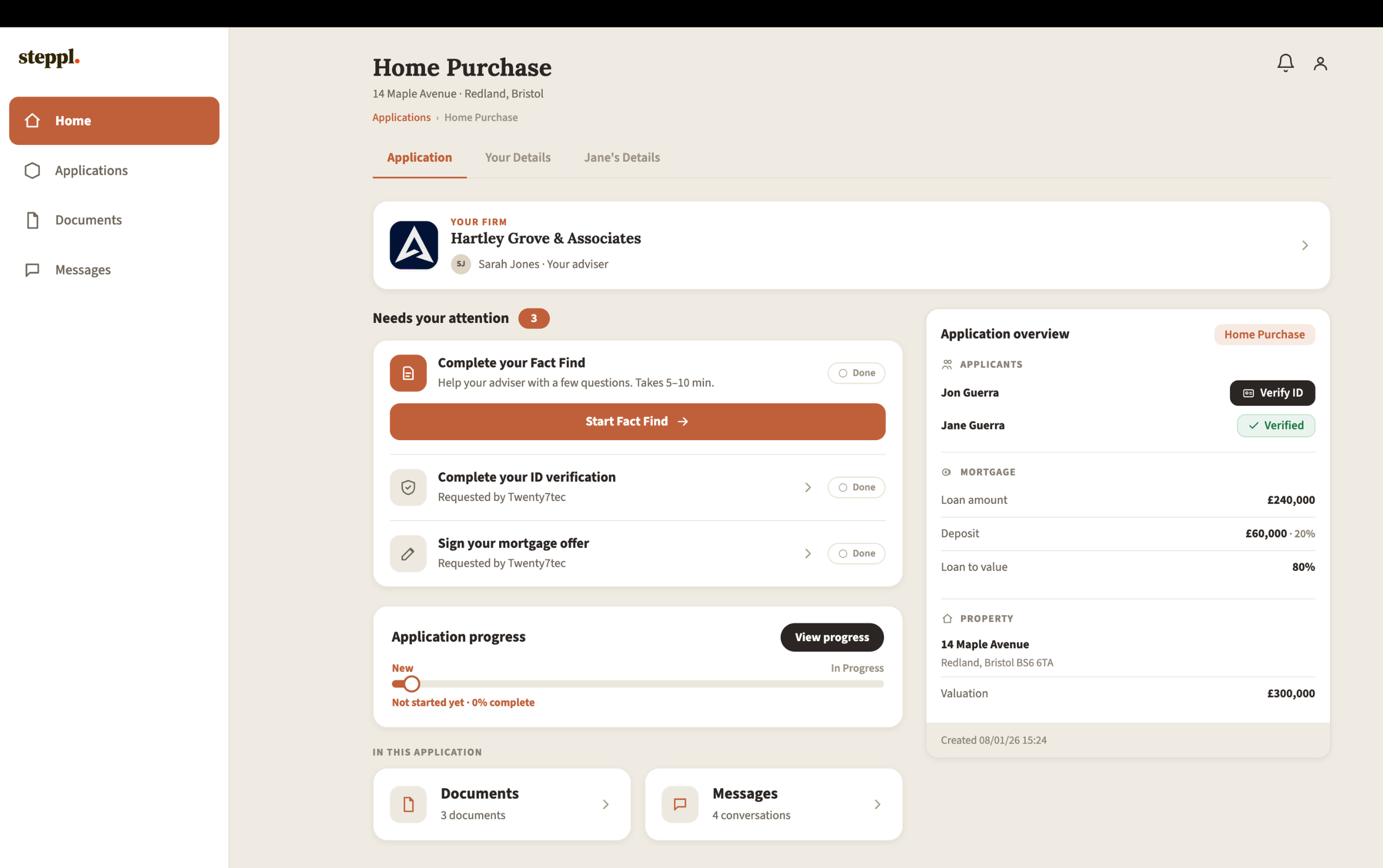Steppl — Client Portal